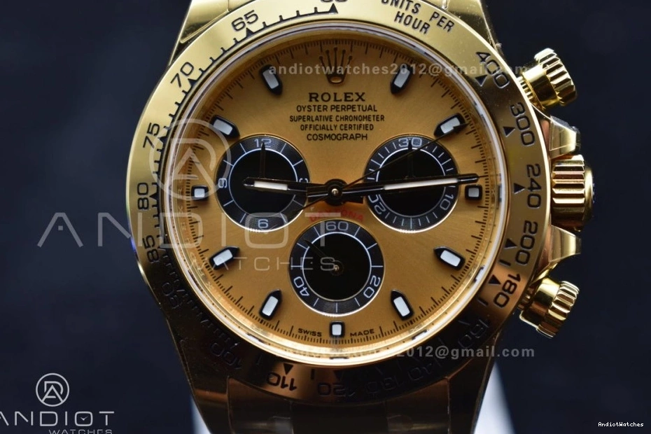 761 BTF YG 116508 Bracelet Black Daytona SA Best Dial on Edition 1:1 YG FreshLook 0723